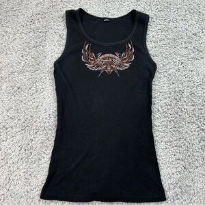 EASYRIDERS Top Womens Small Tank 2016 Rodeo Tour Motorcycle Shirt Moto Casual